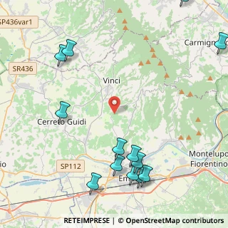 Mappa 50059 Vinci FI, Italia (5.89538)