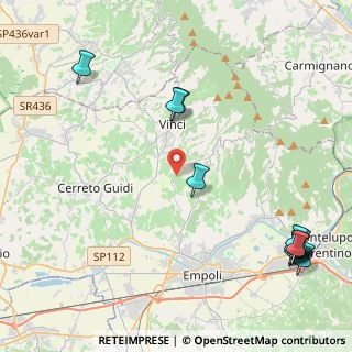 Mappa 50059 Vinci FI, Italia (6.03833)