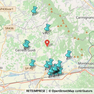 Mappa 50059 Vinci FI, Italia (4.94167)