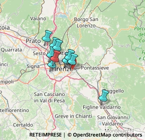Mappa Via Giovanni Baldasseroni, 50136 Firenze FI, Italia (9.00545)