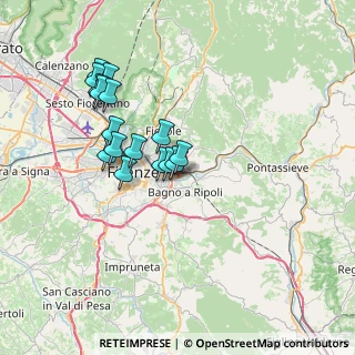 Mappa Via Giovanni Baldasseroni, 50136 Firenze FI, Italia (6.62938)