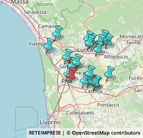 Mappa Località Canova, 56017 Pisa PI, Italia (10.8795)