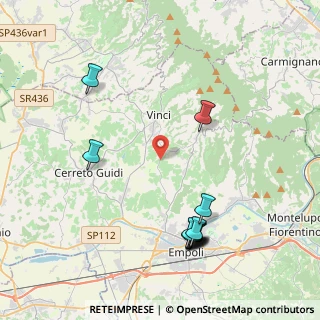 Mappa Via di S. Donato, 50059 Vinci FI, Italia (4.82917)