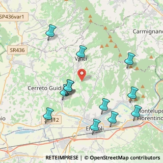 Mappa Via di S. Donato, 50059 Vinci FI, Italia (4.43231)
