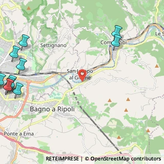 Mappa SP di Rosano, 50012 Bagno a Ripoli FI, Italia (3.87308)