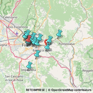 Mappa SP di Rosano, 50012 Bagno a Ripoli FI, Italia (6.26579)
