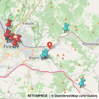 Mappa SP di Rosano, 50012 Bagno a Ripoli FI, Italia (6.3725)