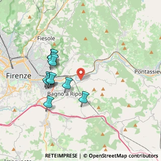 Mappa SP di Rosano, 50012 Bagno a Ripoli FI, Italia (3.63909)