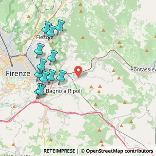 Mappa SP di Rosano, 50012 Bagno a Ripoli FI, Italia (4.56667)