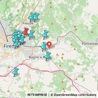Mappa SP di Rosano, 50012 Bagno a Ripoli FI, Italia (5.03467)