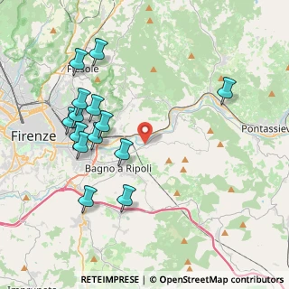 Mappa SP di Rosano, 50012 Bagno a Ripoli FI, Italia (4.36929)