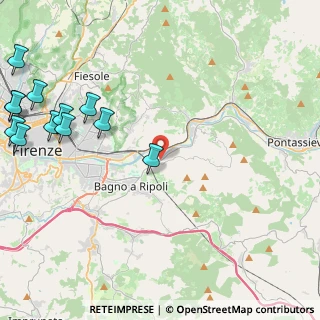 Mappa SP di Rosano, 50012 Bagno a Ripoli FI, Italia (6.435)