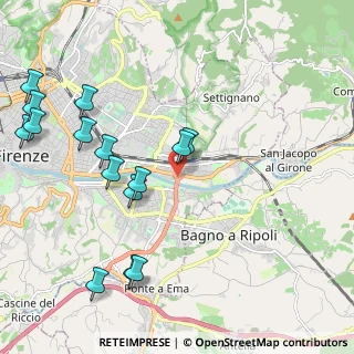 Mappa Raccordo al Ponte di Varlungo, 50136 Firenze FI, Italia (2.54333)