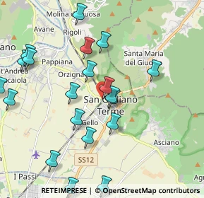 Mappa Via Roma, 56017 San Giuliano Terme PI, Italia (2.3075)