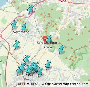 Mappa Via Roma, 56017 San Giuliano Terme PI, Italia (5.41471)