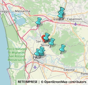 Mappa Via Roma, 56017 San Giuliano Terme PI, Italia (6.03182)