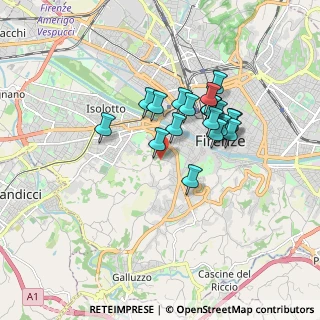 Mappa Via di Bellosguardo, 50124 Firenze FI, Italia (1.4305)