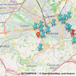 Mappa Via di Bellosguardo, 50124 Firenze FI, Italia (2.434)