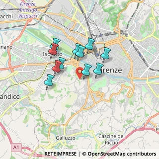 Mappa Via di Bellosguardo, 50124 Firenze FI, Italia (1.36091)
