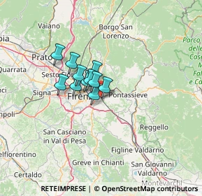 Mappa Via della Massa, 50012 Bagno a Ripoli FI, Italia (7.75909)