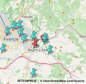 Mappa Via della Massa, 50012 Bagno a Ripoli FI, Italia (3.87923)