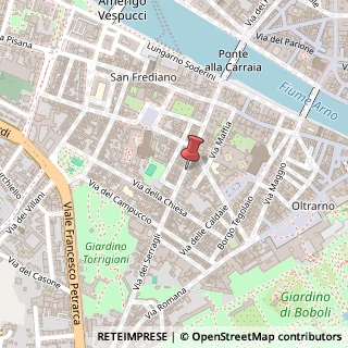 Mappa Via dei Serragli, 37, 50124 Firenze, Firenze (Toscana)