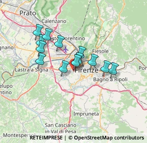 Mappa Via Pacino di Bonaguida, 50143 Firenze FI, Italia (5.67538)
