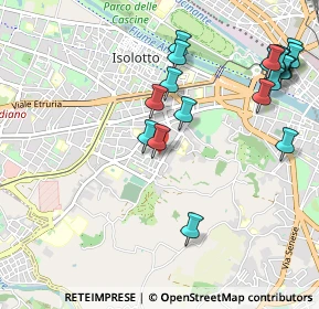Mappa Via Pacino di Bonaguida, 50143 Firenze FI, Italia (1.2465)