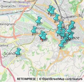 Mappa Via Pacino di Bonaguida, 50143 Firenze FI, Italia (1.9465)