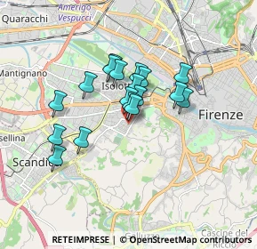Mappa Via Pacino di Bonaguida, 50143 Firenze FI, Italia (1.32333)