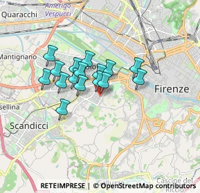 Mappa Via Pacino di Bonaguida, 50143 Firenze FI, Italia (1.25875)