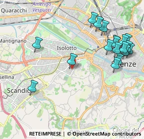 Mappa Via Pacino di Bonaguida, 50143 Firenze FI, Italia (2.47333)