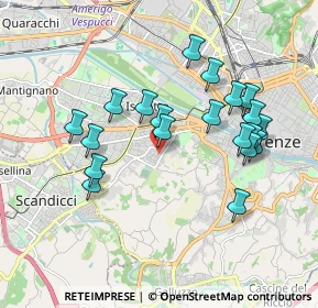 Mappa Via Pacino di Bonaguida, 50143 Firenze FI, Italia (1.8235)