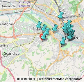 Mappa Via Pacino di Bonaguida, 50143 Firenze FI, Italia (1.9805)