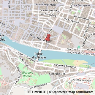 Mappa Corso dei Tintori, 39 Rosso, 50122 Firenze, Firenze (Toscana)