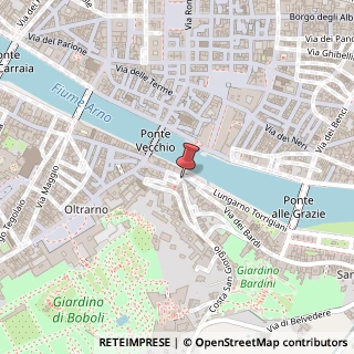 Mappa Piazza di Santa Maria Sopr'Arno, 1R, 50125 Firenze, Firenze (Toscana)