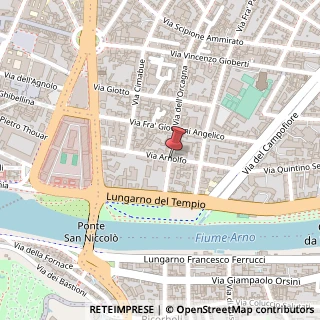 Mappa Via dell'Orcagna,  16, 50121 Firenze, Firenze (Toscana)