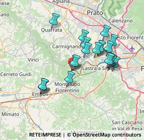 Mappa Via Camaioni, 59015 Carmignano PO, Italia (6.662)