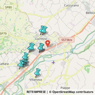 Mappa Via Tevere, 61030 Lucrezia PU, Italia (2.00923)