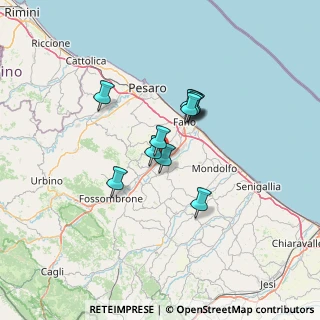 Mappa Via Tevere, 61030 Cartoceto PU, Italia (9.46455)