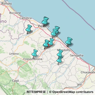 Mappa Via Tevere, 61030 Cartoceto PU, Italia (11.78)