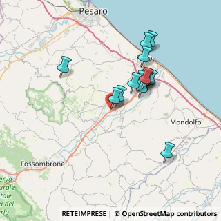 Mappa Via Tevere, 61030 Cartoceto PU, Italia (6.51)