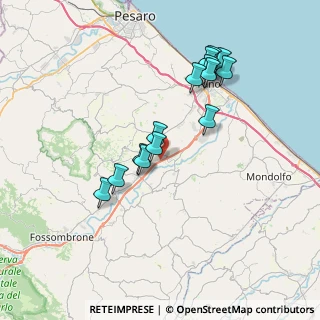 Mappa Via Tevere, 61030 Cartoceto PU, Italia (6.93071)