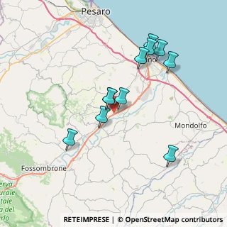 Mappa Via Tevere, 61030 Lucrezia PU, Italia (6.94636)