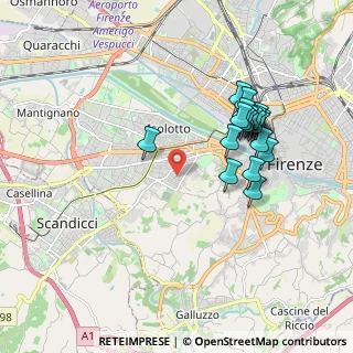 Mappa Via Matteo di Giovanni, 50143 Firenze FI, Italia (1.8435)