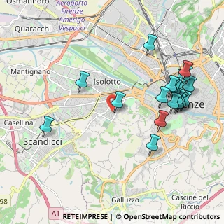 Mappa Via Matteo di Giovanni, 50143 Firenze FI, Italia (2.3405)