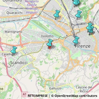 Mappa Via Matteo di Giovanni, 50143 Firenze FI, Italia (3.61929)