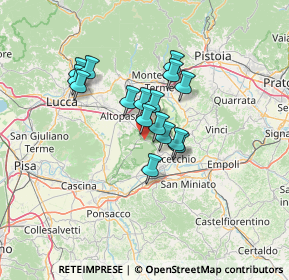 Mappa Via Romana Lucchese Galleno, 50054 Fucecchio FI, Italia (9.9325)