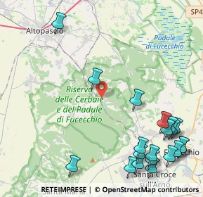 Mappa Via Romana Lucchese Galleno, 50054 Fucecchio FI, Italia (6.095)