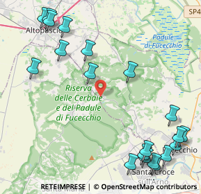 Mappa Via Romana Lucchese Galleno, 50054 Fucecchio FI, Italia (5.9725)